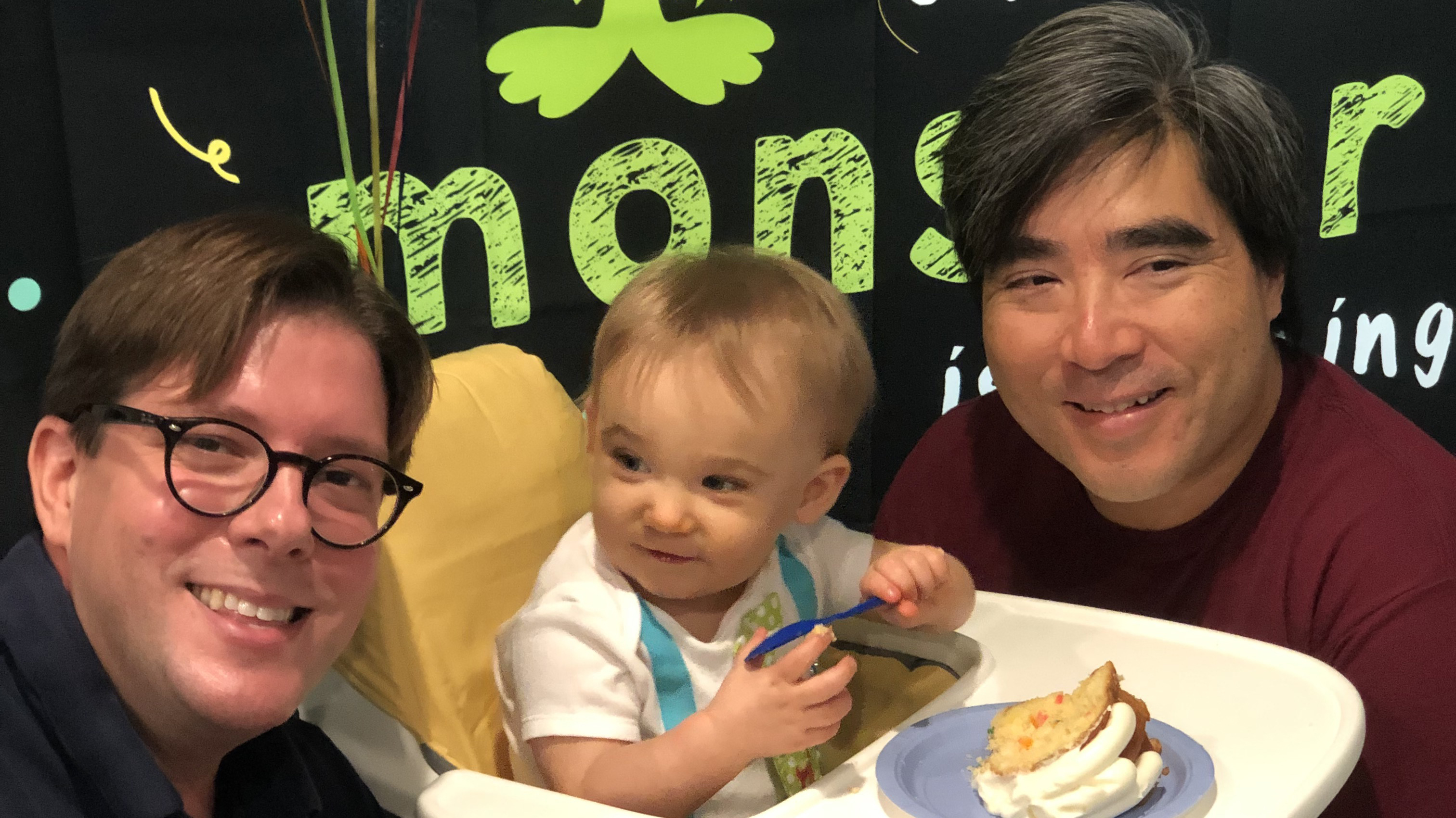 Daddy, Papa + Me celebrating my birthday!