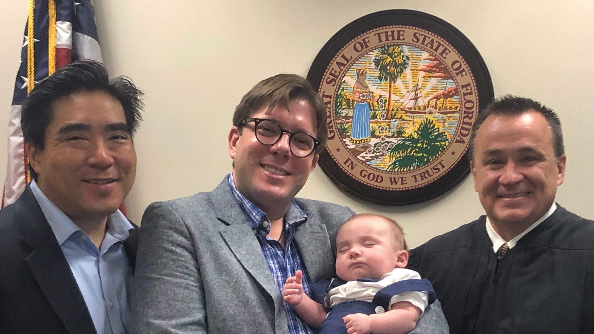 Daddy, Papa + Me on Gotcha Day!