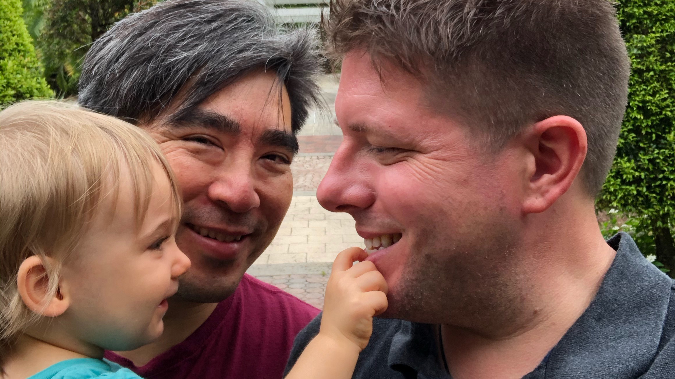 Daddy, Papa + Me at the gardens